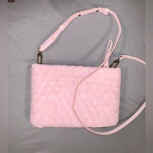 Madewell The Woven Puff Crossbody Bag Leather Addition